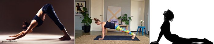 down dog-plank-cobra