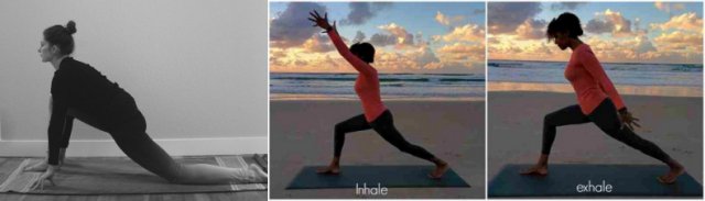 low lunge to flying high lunge