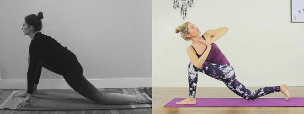 low lunge-twist